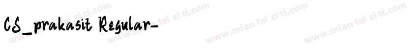CS_prakasit Regular字体转换
